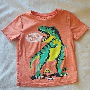 Jumping Beans Orange Dinosaur Tee